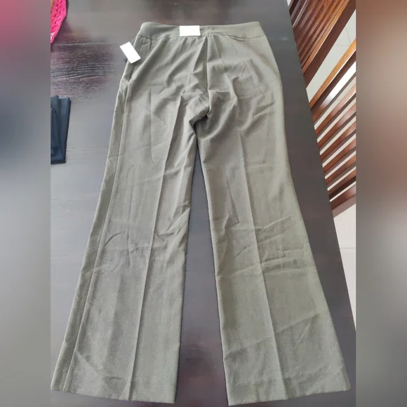 NWT Dressbarn Olive Green Tummy Control Dress Pants - Size 6 - Picture 4 of 5